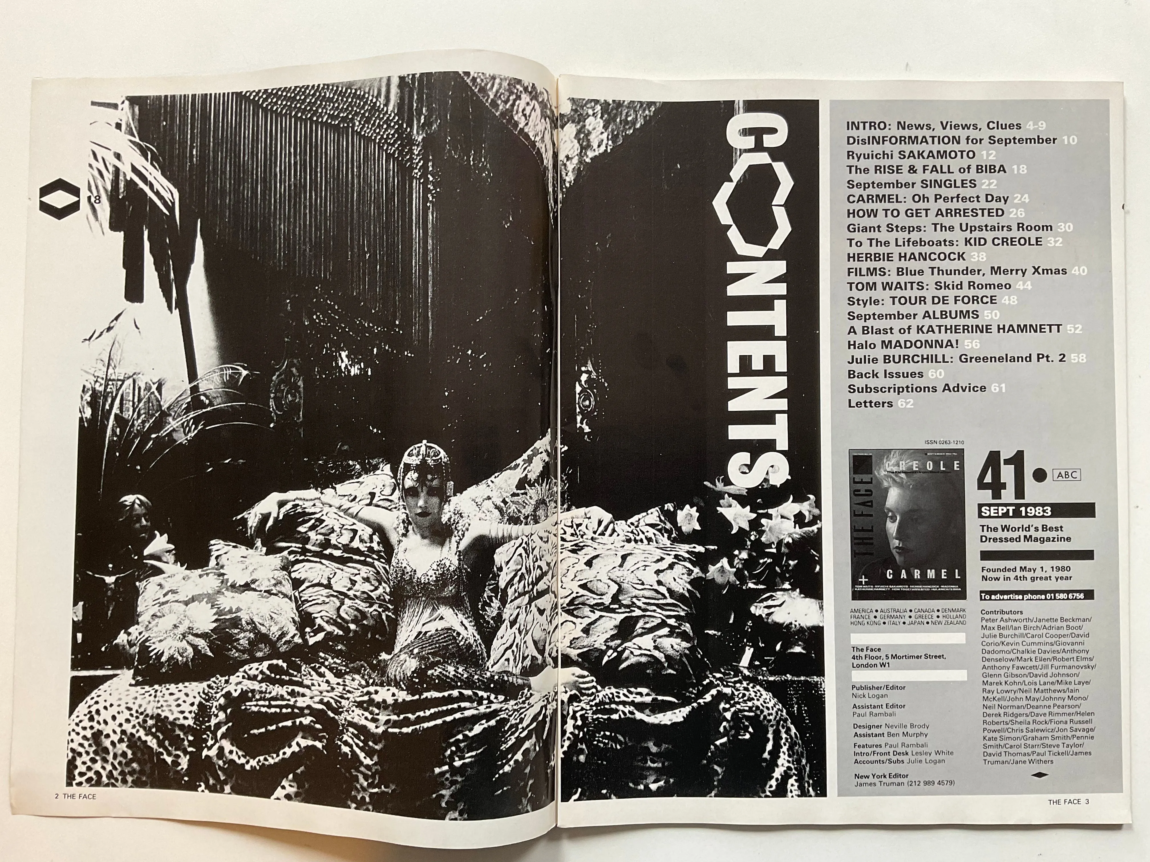 The Face Magazine September 1983