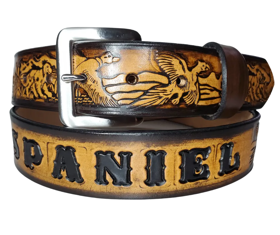 The "Gamebird" Leather Belt