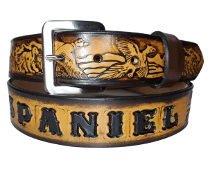 The "Gamebird" Leather Belt
