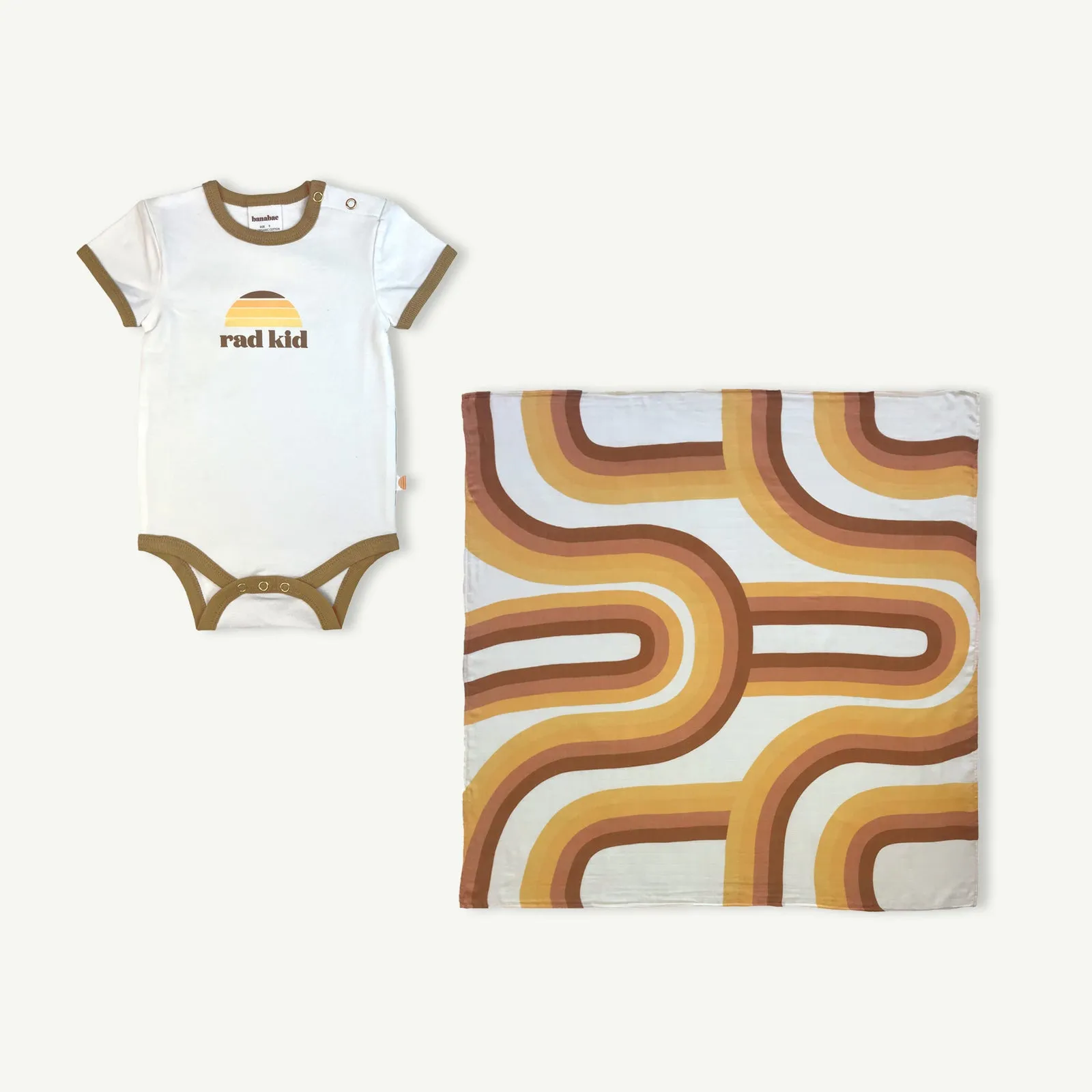 The Rad Kid Onesie and Swaddle Bundle
