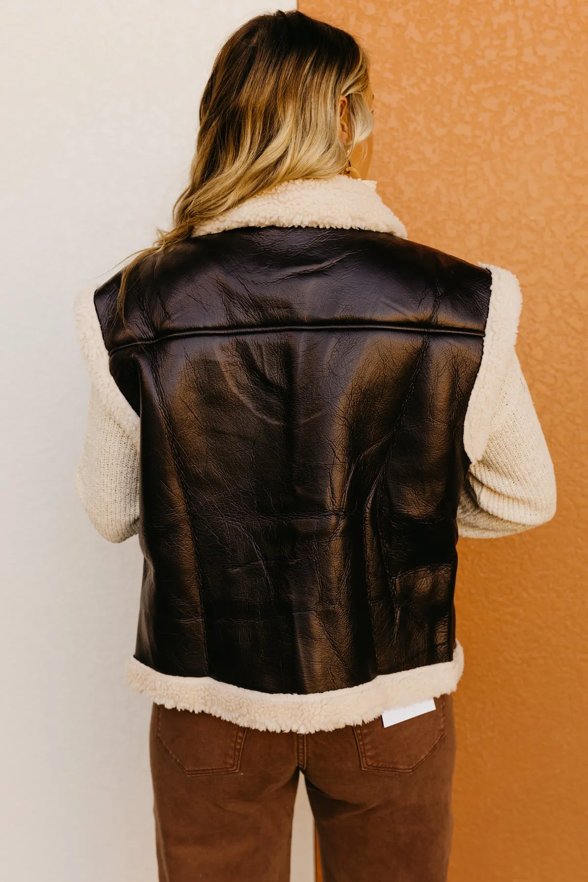 The William Faux Leather Vest
