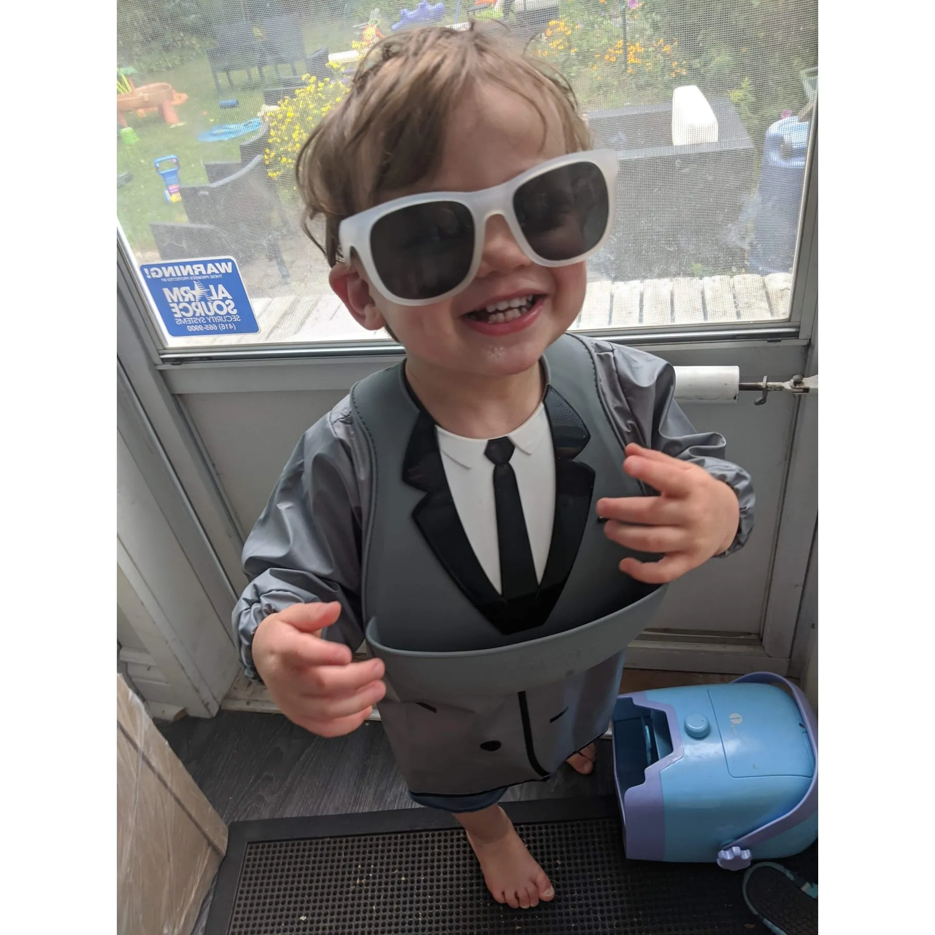 Tiny Tux Kid Cover Bib