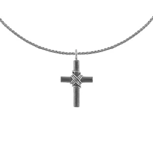 Titan Cross Fine Hammered Oxidized