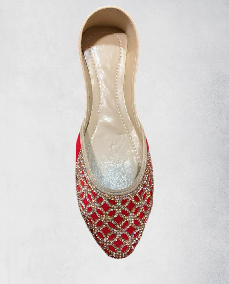 Traditional Afghan Slippers - Paizar, Exquisite Design Nk-477