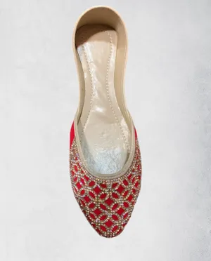 Traditional Afghan Slippers - Paizar, Exquisite Design Nk-477