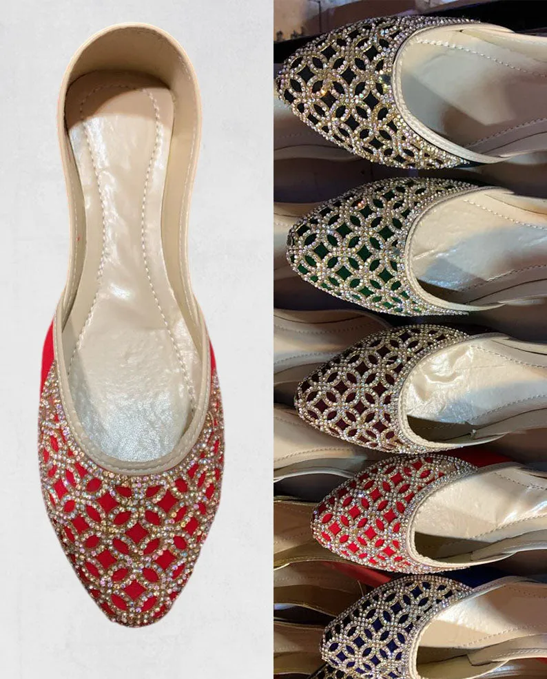 Traditional Afghan Slippers - Paizar, Exquisite Design Nk-477
