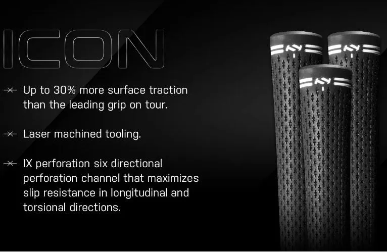 True Temper ICON Black Standard 60 Round Golf Grip