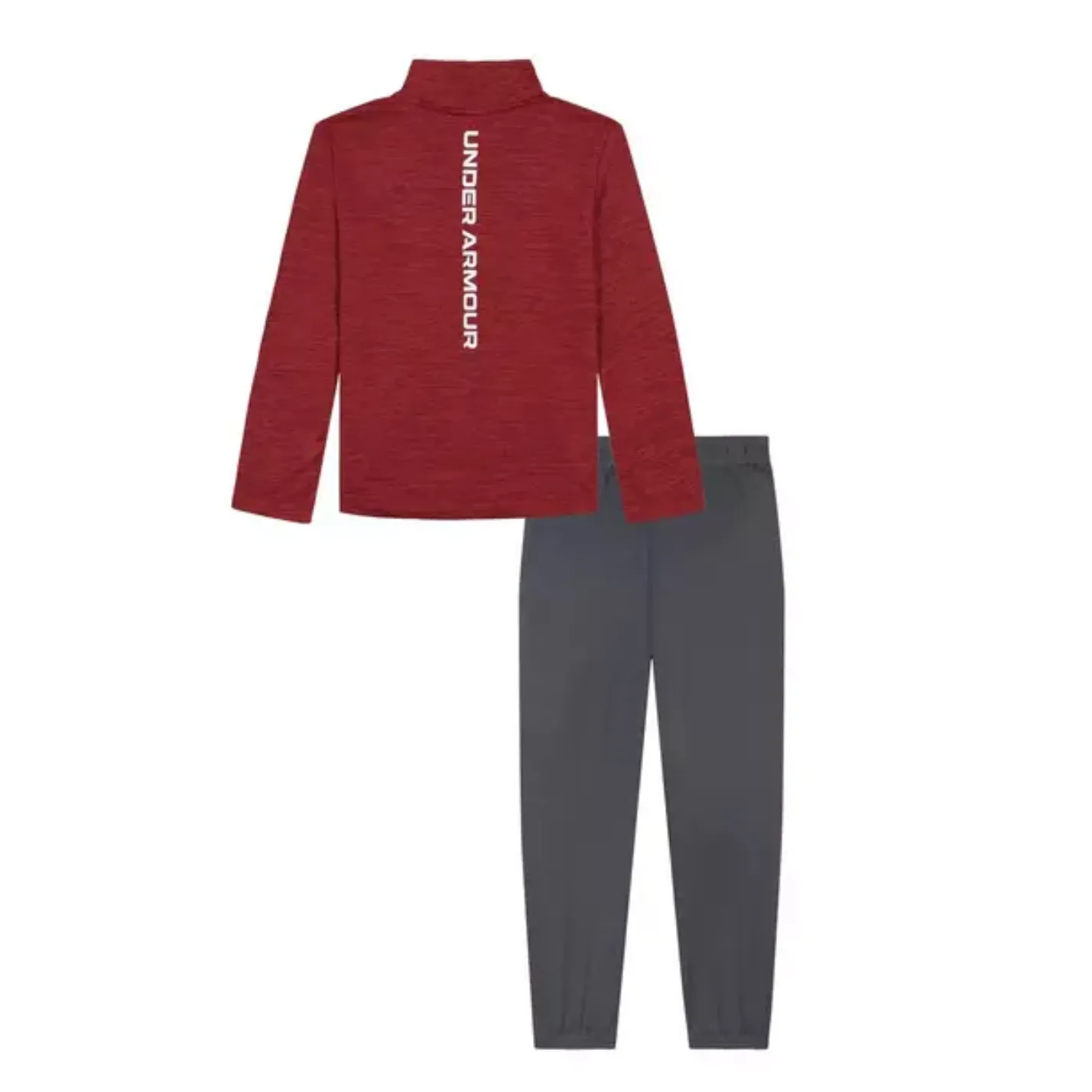 Under Armour Boys' UA Tech Wordmark 1/4 Zip Set - Red