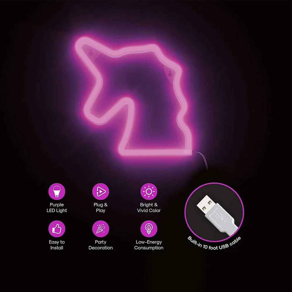 Unicorn Neon LED Wall Light