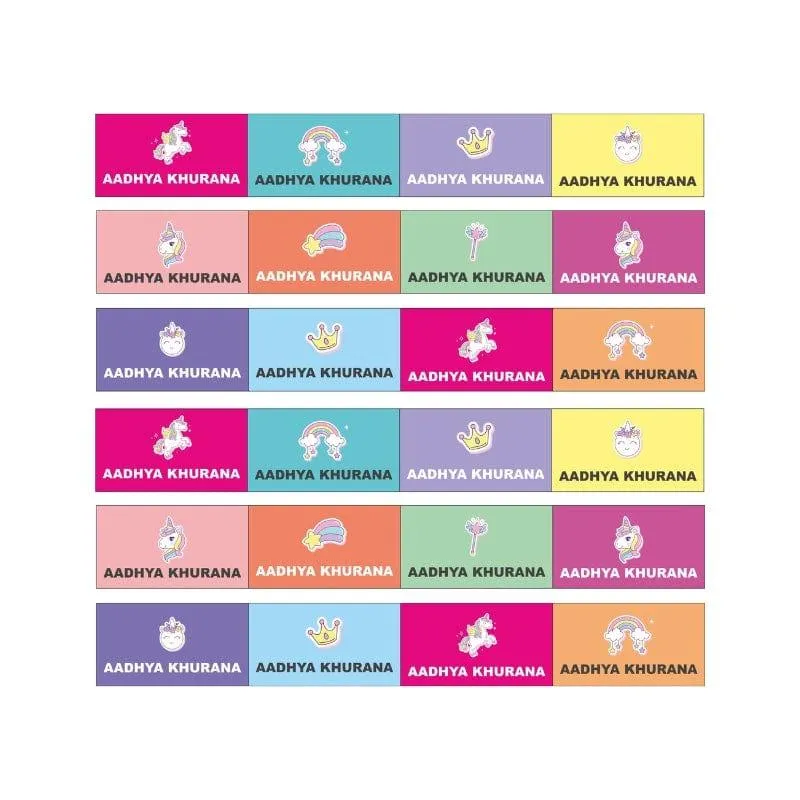 Unicorn waterproof labels