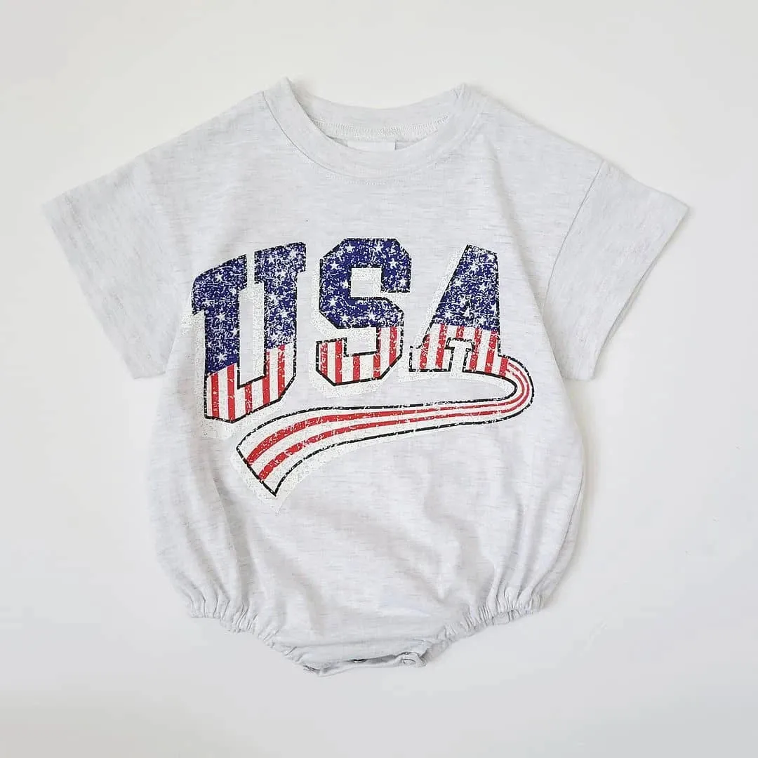 USA T-shirt Romper
