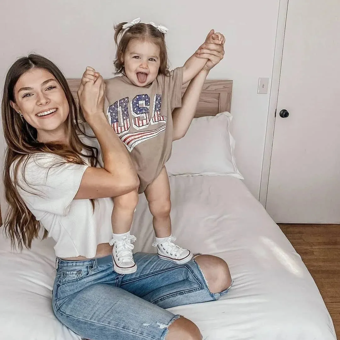 USA T-shirt Romper