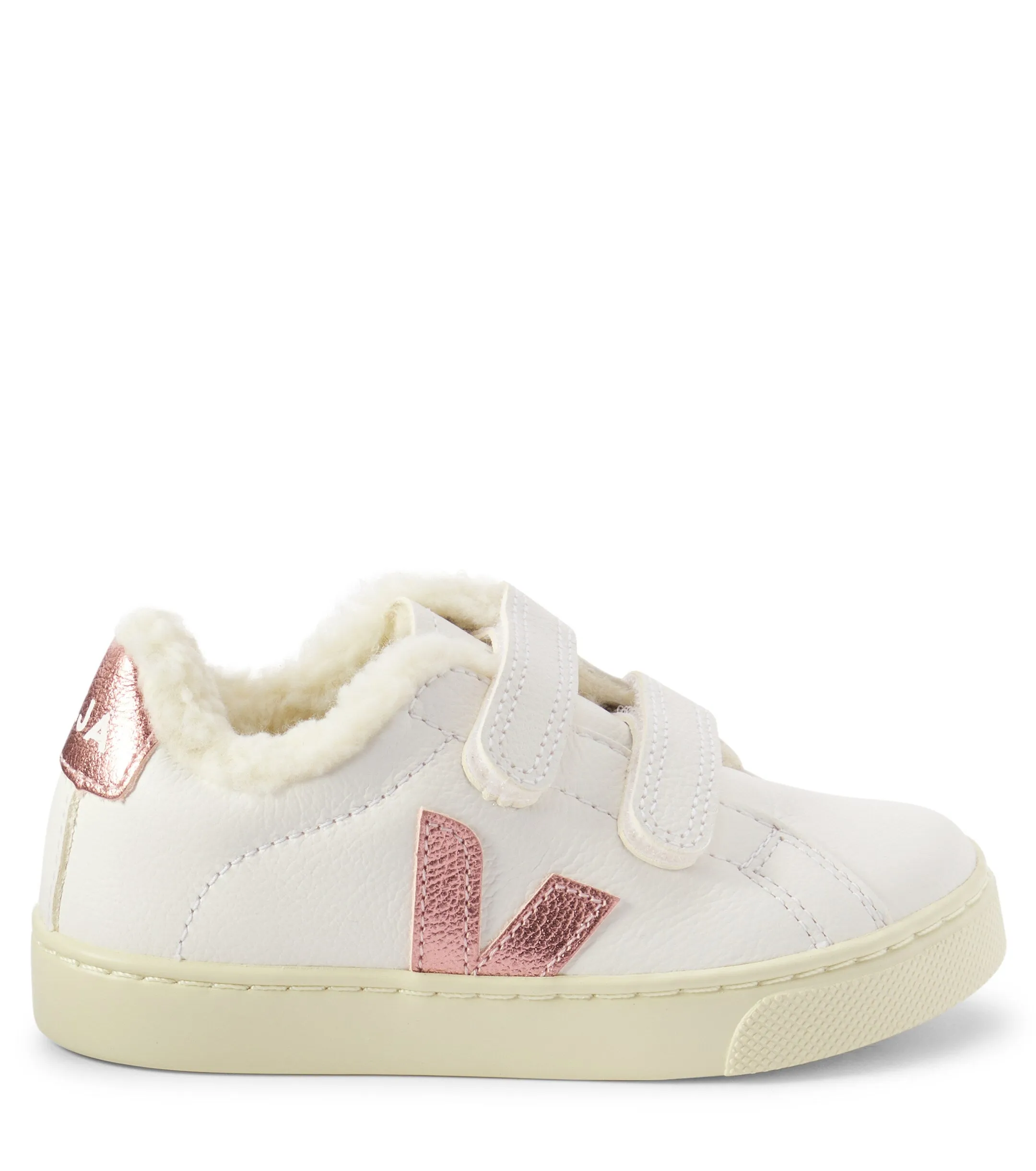 VEJA SMALL ESPLAR WINTER CHROMEFREE LEATHER TRAINERS