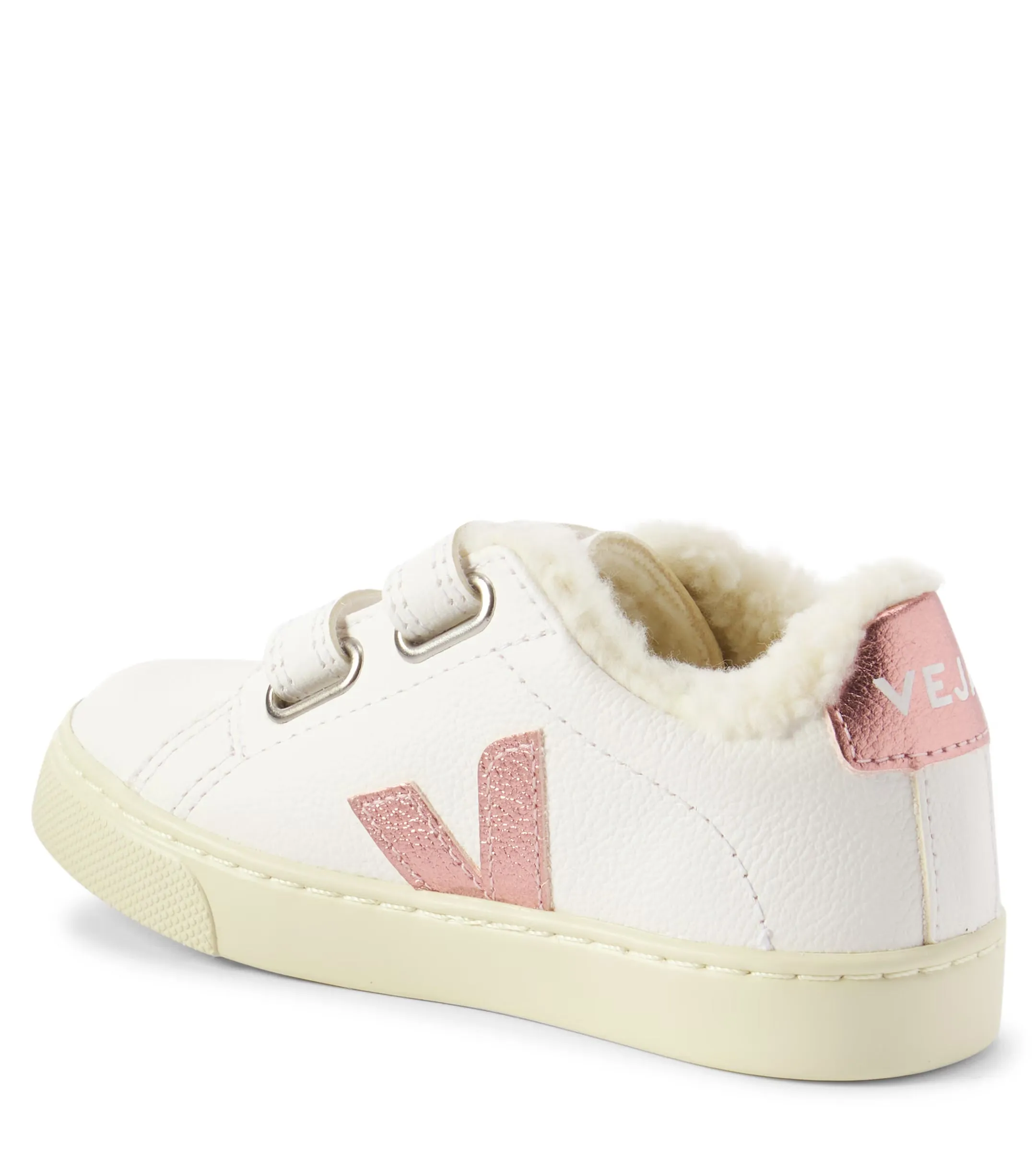 VEJA SMALL ESPLAR WINTER CHROMEFREE LEATHER TRAINERS