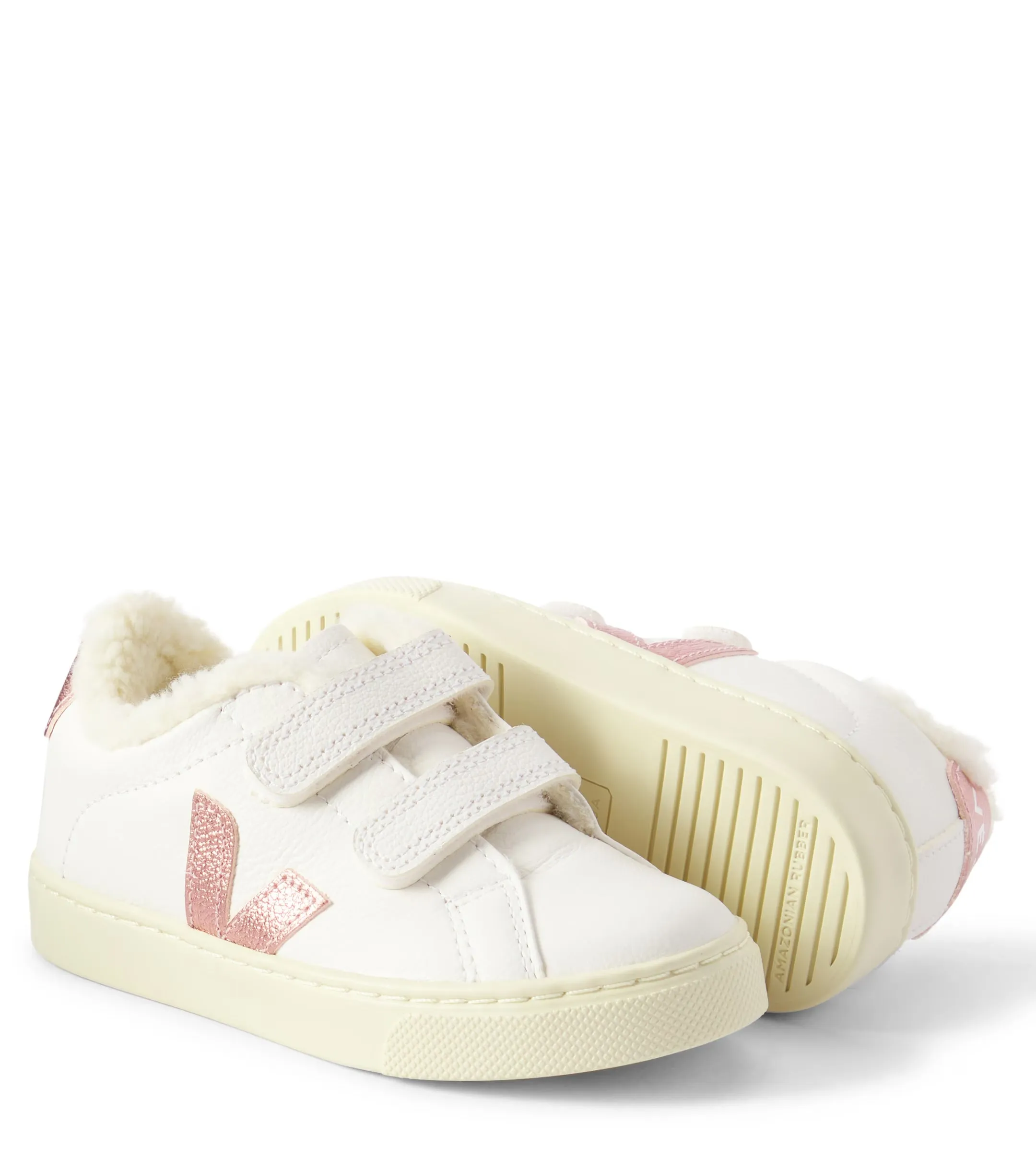 VEJA SMALL ESPLAR WINTER CHROMEFREE LEATHER TRAINERS