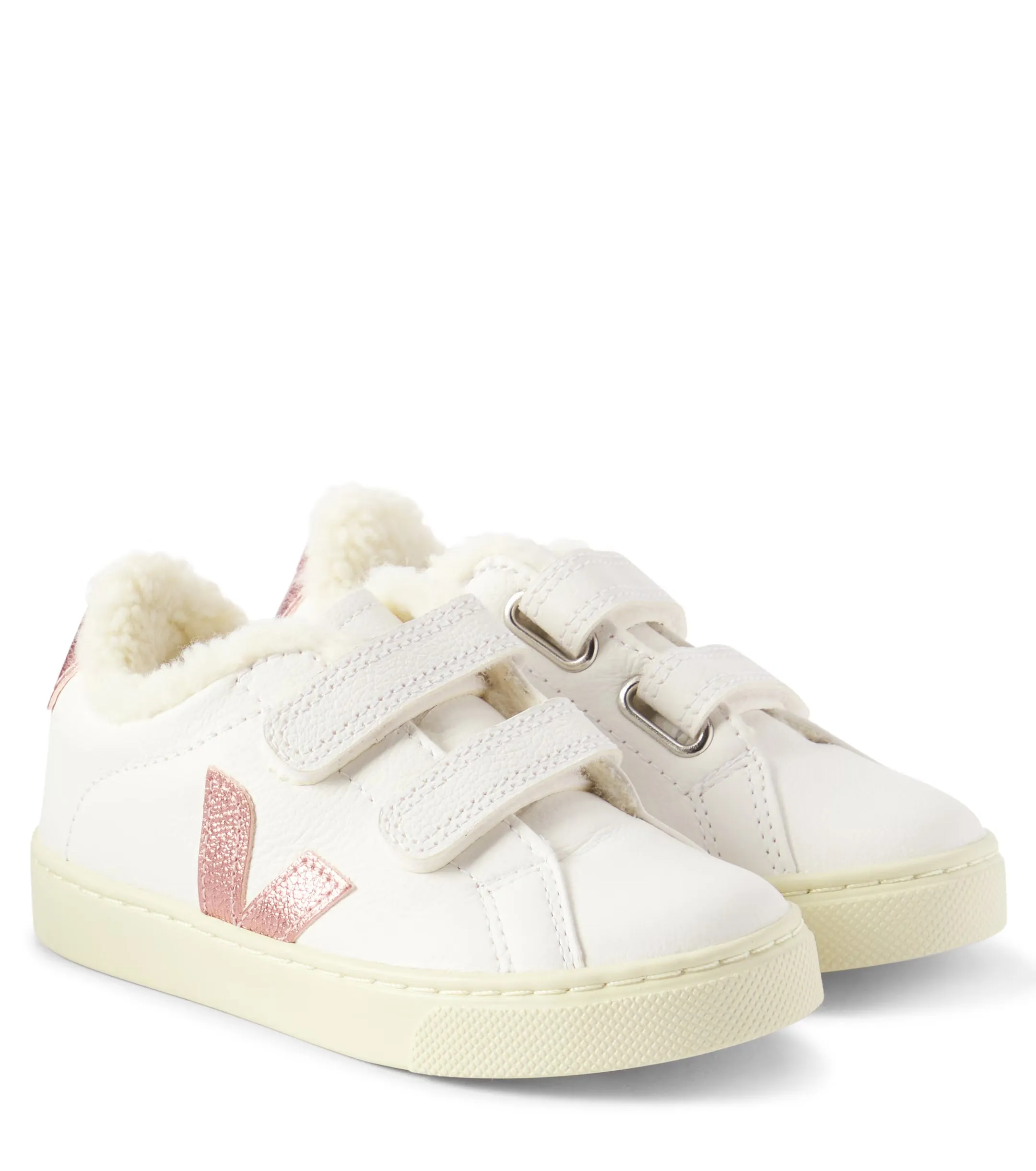 VEJA SMALL ESPLAR WINTER CHROMEFREE LEATHER TRAINERS