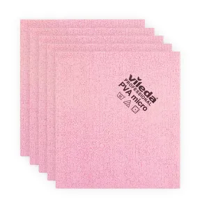 Vileda PVA-Micro Cloth <Red> 38x35cm (Pack Of 5)