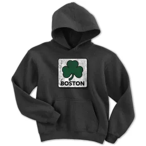 Vintage Shamrock Sign Youth Hoodie