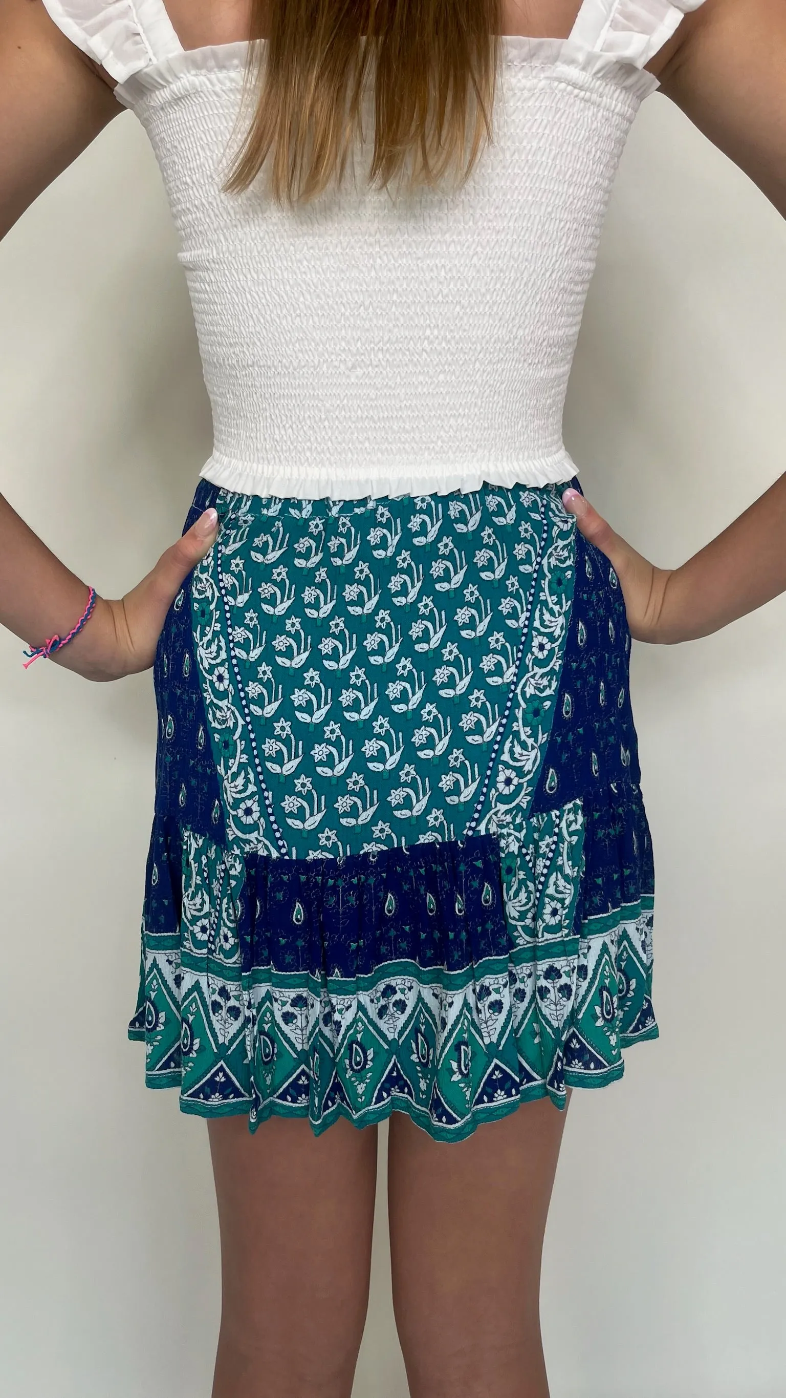 Walker & Wade Kid Boho Mini Skirt
