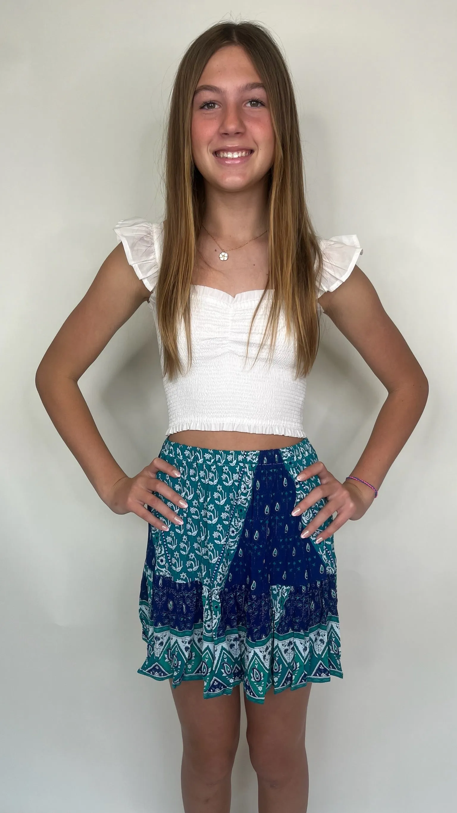Walker & Wade Kid Boho Mini Skirt