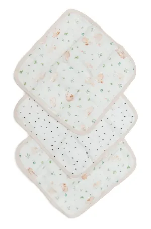 Washcloth Set - 3 Pack - Bunny Meadow