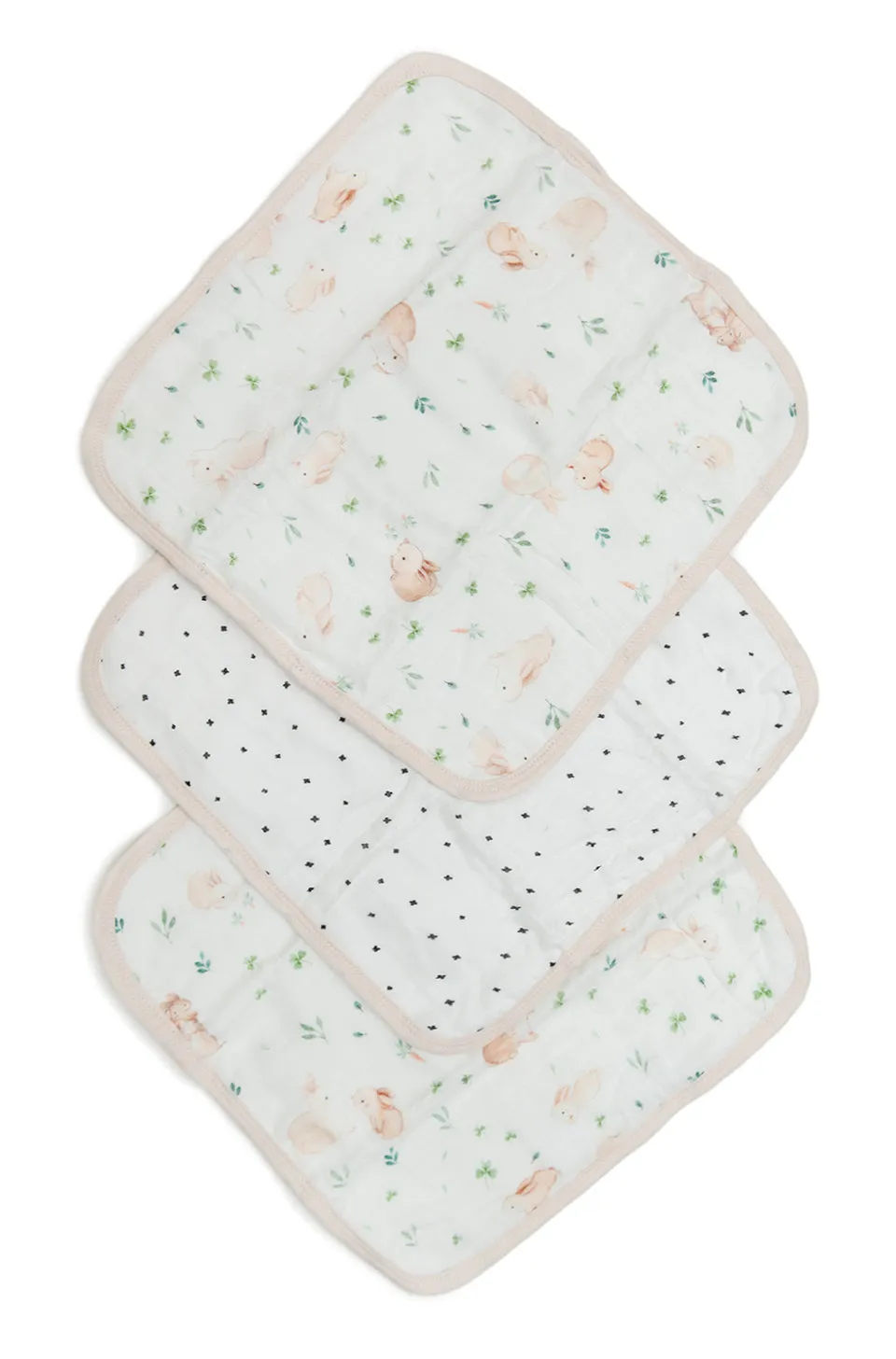 Washcloth Set - 3 Pack - Bunny Meadow