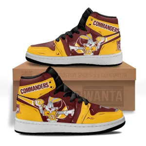 Washington Commanders Kid J1s Sneakers Custom