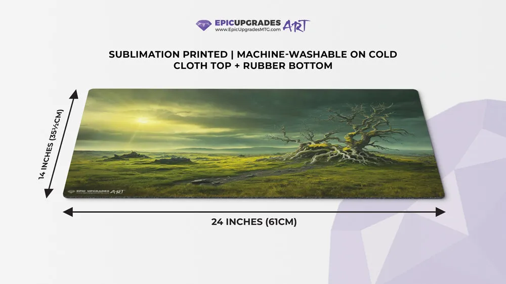 Windswept Heath Reimagined Playmat | 24"x14" Selesnya Magic the Gathering Green White Player Artwork Unique MTG Gift