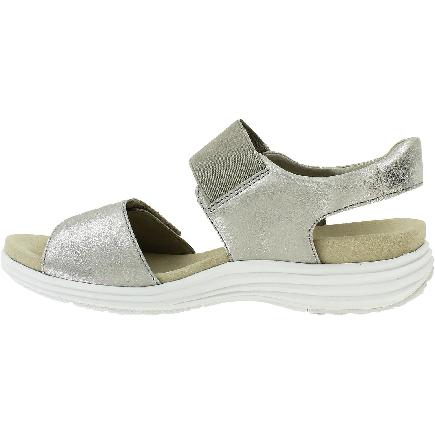 Women's Aravon Beaumont Two Strap Metallic Leather