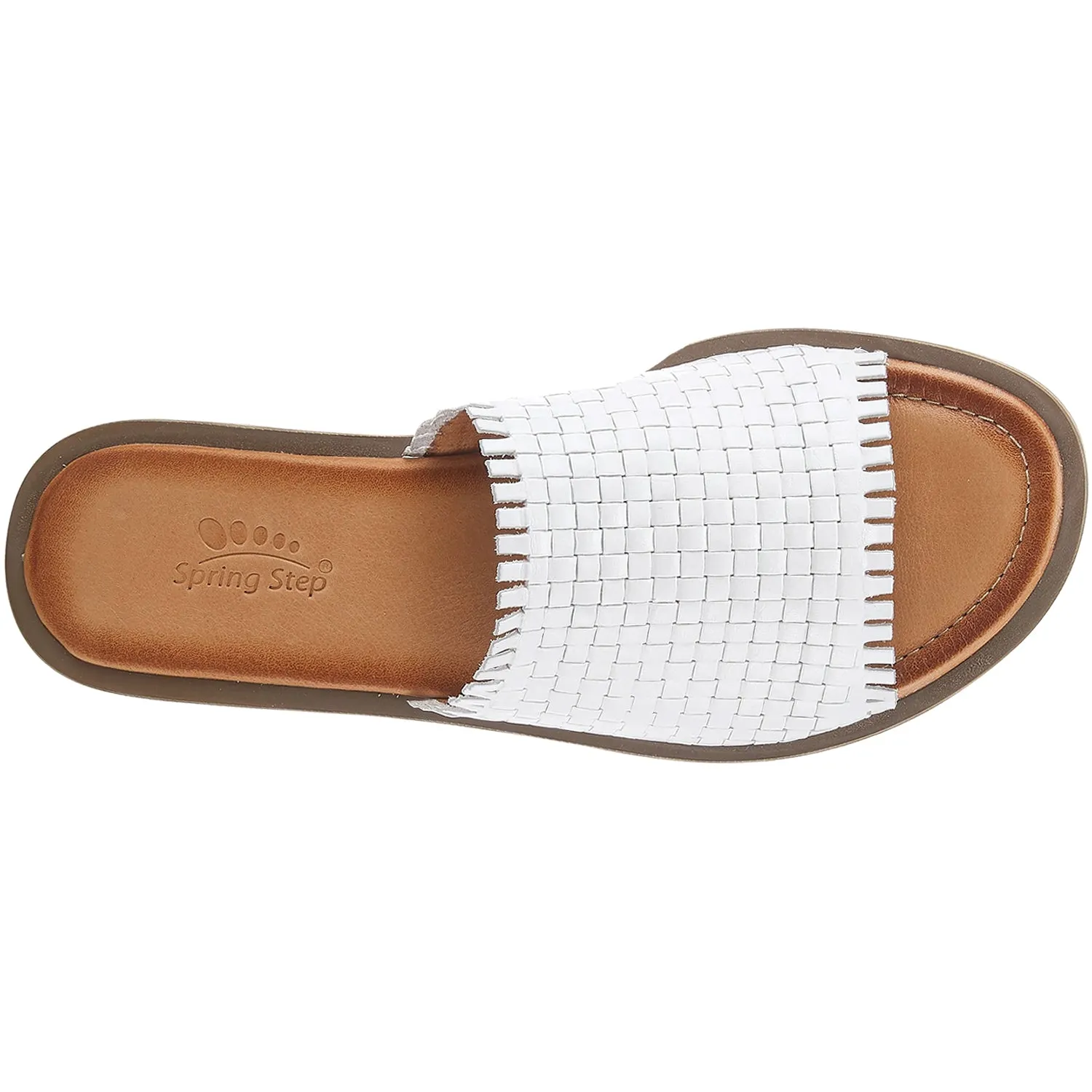 Women's Spring Step Ginosa White Leather