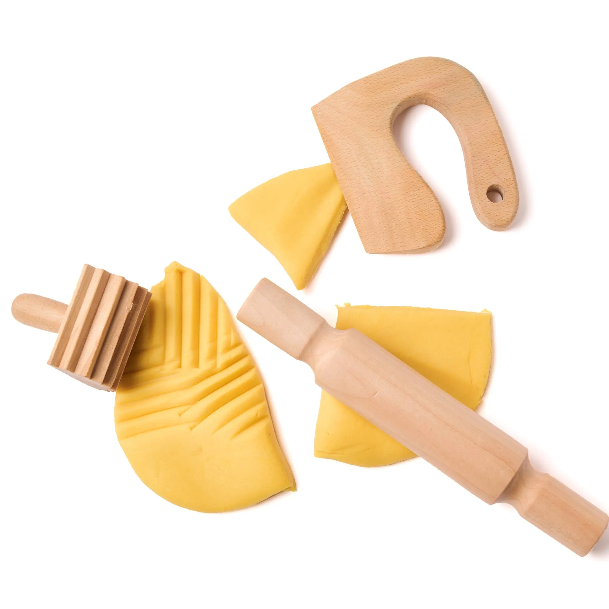 Wooden Play Dough Tools