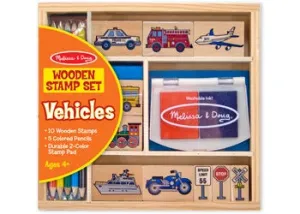 Wooden Stamp Set - VEHICLE