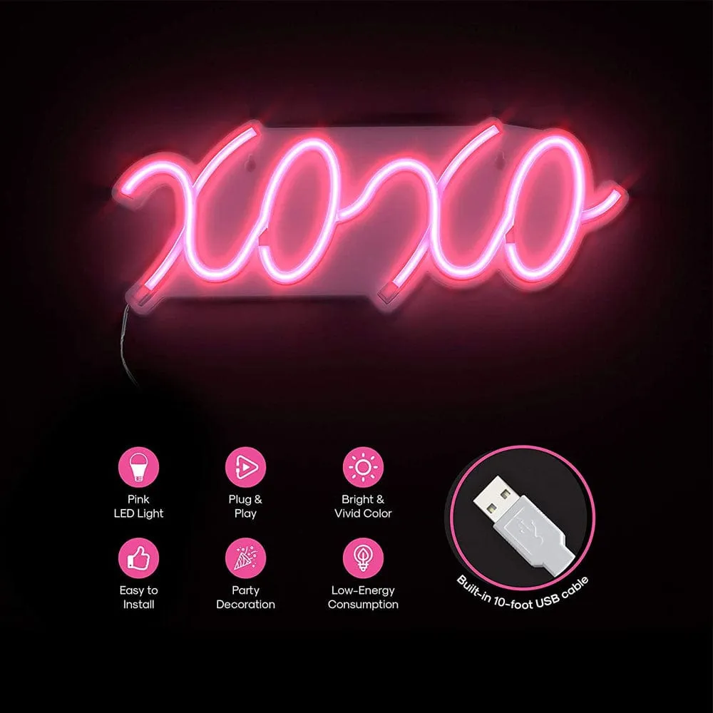 XOXO Neon LED Wall Light
