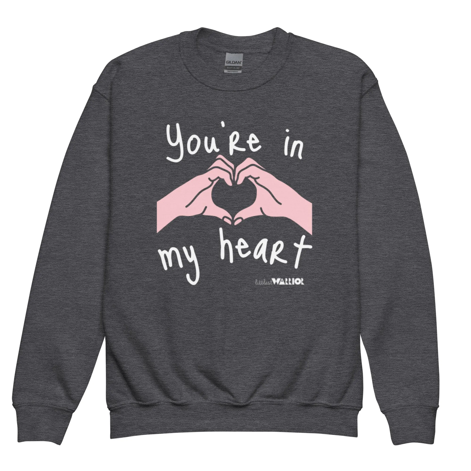 You’re in my heart Youth crewneck sweatshirt